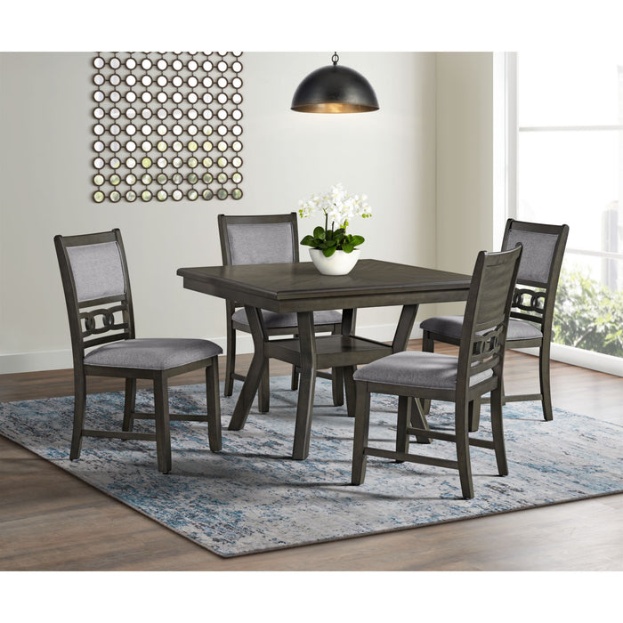 Amherst - Dining Side Chair With Fabric Cushion Side Stretcher (Set of 2) - Gray Finish – Chair Sets by Elements International at Furniture Wholesale Plus , Nashville furniture store