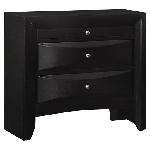 Briana - 2-Drawer Nightstand - Black - Premium Accent Nightstands from CoasterEssence - Just $239! Shop now at Furniture Wholesale Plus  We are the best furniture store in Nashville, Hendersonville, Goodlettsville, Madison, Antioch, Mount Juliet, Lebanon, Gallatin, Springfield, Murfreesboro, Franklin, Brentwood