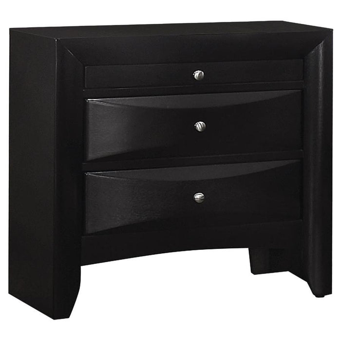 Briana - 2-Drawer Nightstand - Black – Accent Nightstands by CoasterEssence at Furniture Wholesale Plus , Nashville furniture store