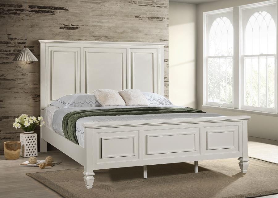 Sandy Beach - 63" Panel Bed with High Headboard – Panel Beds by CoasterEssence at Furniture Wholesale Plus , Nashville furniture store