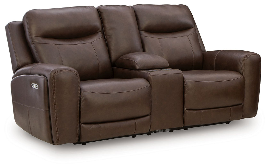 Gravier - Power Reclining Loveseat With Console / Adjustable Headrest - Cordova – Reclining Loveseats by Benchcraft® at Furniture Wholesale Plus , Nashville furniture store