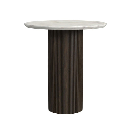 Sylvie - Round Table With White Faux Marble Top And Base – End Tables by Elements International at Furniture Wholesale Plus , Nashville furniture store