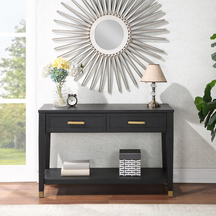 Yves - Sofa Table - Black – Sofa Tables by Steve Silver Furniture at Furniture Wholesale Plus , Nashville furniture store