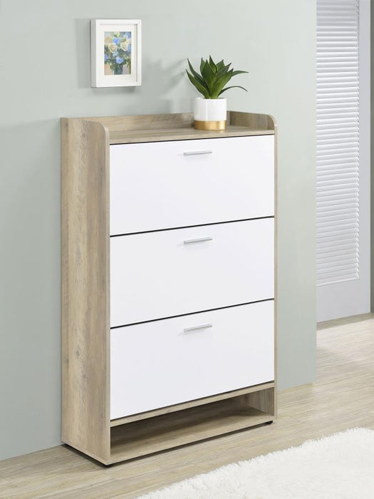 Denia - 3-Tier Engineered Wood Shoe Cabinet – Shoe Cabinets by CoasterEveryday at Furniture Wholesale Plus , Nashville furniture store