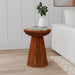 Aureo - Round Solid Wood Accent Side Table - Wild Honey – Side Tables by Coaster Fine Furniture at Furniture Wholesale Plus , Nashville furniture store