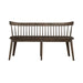 Midland Falls - Spindle Back Bench - Rustic Brown – Dining Benches by Liberty Furniture at Furniture Wholesale Plus , Nashville furniture store