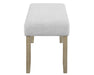 Hazel - Bench - Wired White – Dining Benches by Crown Mark at Furniture Wholesale Plus , Nashville furniture store