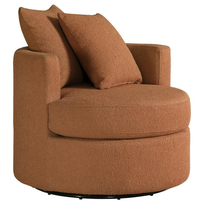 Debbie - Upholstered Swivel Accent Chair - Premium Swivel Chairs from CoasterEveryday - Just $509! Shop now at Furniture Wholesale Plus  We are the best furniture store in Nashville, Hendersonville, Goodlettsville, Madison, Antioch, Mount Juliet, Lebanon, Gallatin, Springfield, Murfreesboro, Franklin, Brentwood