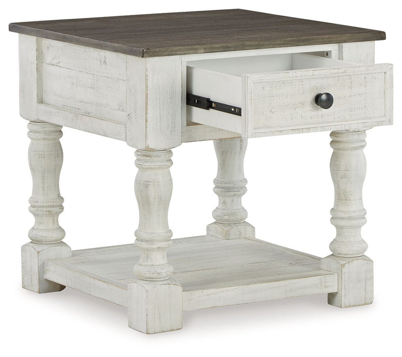 Havalance - Square End Table - White / Gray – End Tables by Signature Design by Ashley® at Furniture Wholesale Plus , Nashville furniture store