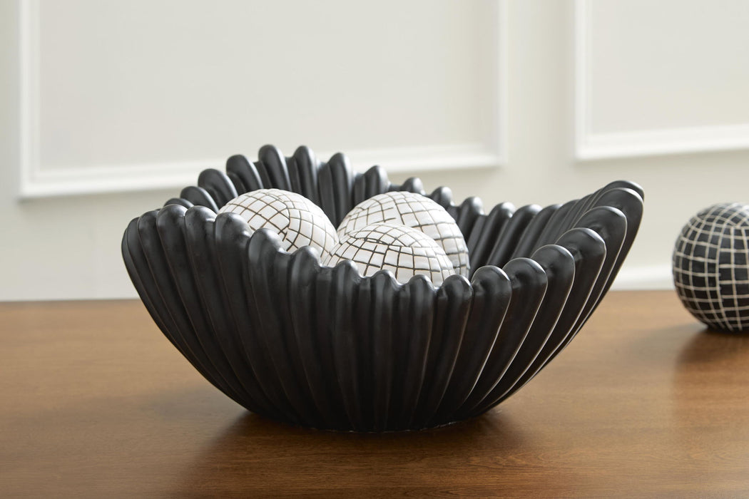 Browman - Bowl - Black – Plates & Bowls by Signature Design by Ashley® at Furniture Wholesale Plus , Nashville furniture store