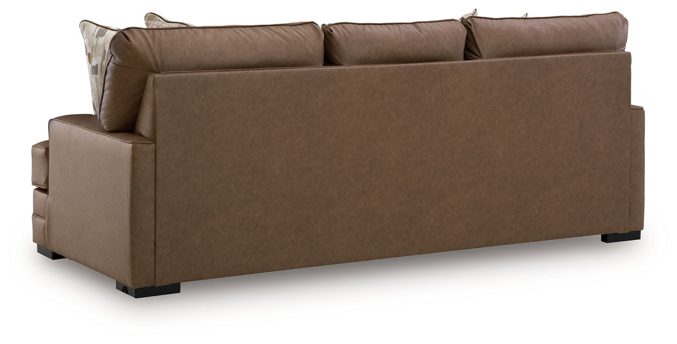 VillaCourt - Sofa - Caramel – Stationary Sofas by Benchcraft® at Furniture Wholesale Plus , Nashville furniture store