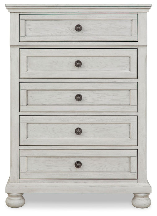 Robbinsdale - Five Drawer Chest - Youth - Antique White – Accent Chests by Signature Design by Ashley® at Furniture Wholesale Plus , Nashville furniture store