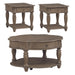 Magnolia Manor - 3 Piece Table Set - Weathered Bisque – Table Sets by Liberty Furniture at Furniture Wholesale Plus , Nashville furniture store