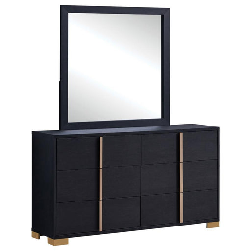 Marceline - 6-Drawer Dresser With Mirror – Dresser & Mirror by Coaster Fine Furniture at Furniture Wholesale Plus , Nashville furniture store