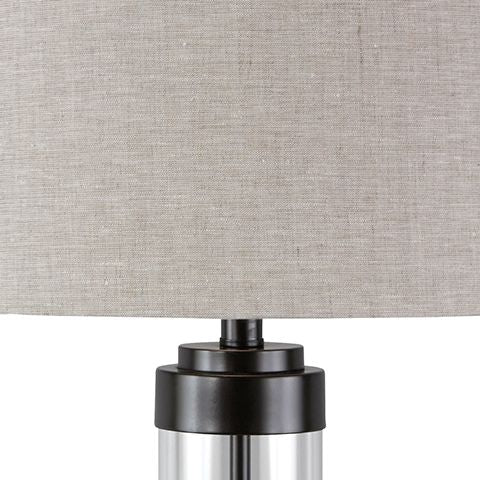 Talar - Glass Table Lamp  - Clear / Bronze Finish