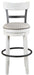 Valebeck -  Tall Upholstered Swivel Barstool - Premium Bar Height (28"-30") from Signature Design by Ashley® - Just $208! Shop now at Furniture Wholesale Plus  We are the best furniture store in Nashville, Hendersonville, Goodlettsville, Madison, Antioch, Mount Juliet, Lebanon, Gallatin, Springfield, Murfreesboro, Franklin, Brentwood