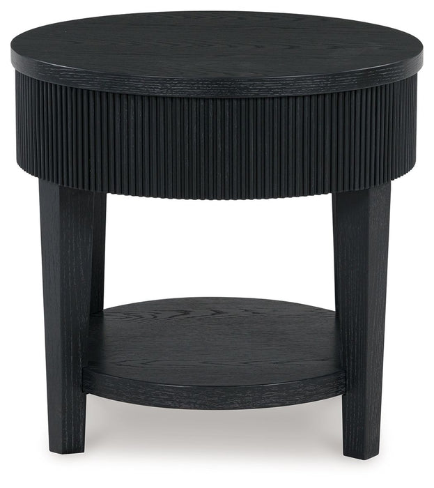 Marstream - Round End Table - Black – End Tables by Signature Design by Ashley® at Furniture Wholesale Plus , Nashville furniture store