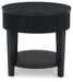 Marstream - Round End Table - Black – End Tables by Signature Design by Ashley® at Furniture Wholesale Plus , Nashville furniture store