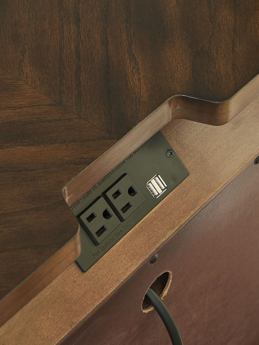 Royale - Nightstand With USB And Power Outlet - Dark Brown – Nightstands w/ Charging Stations by Steve Silver Furniture at Furniture Wholesale Plus , Nashville furniture store