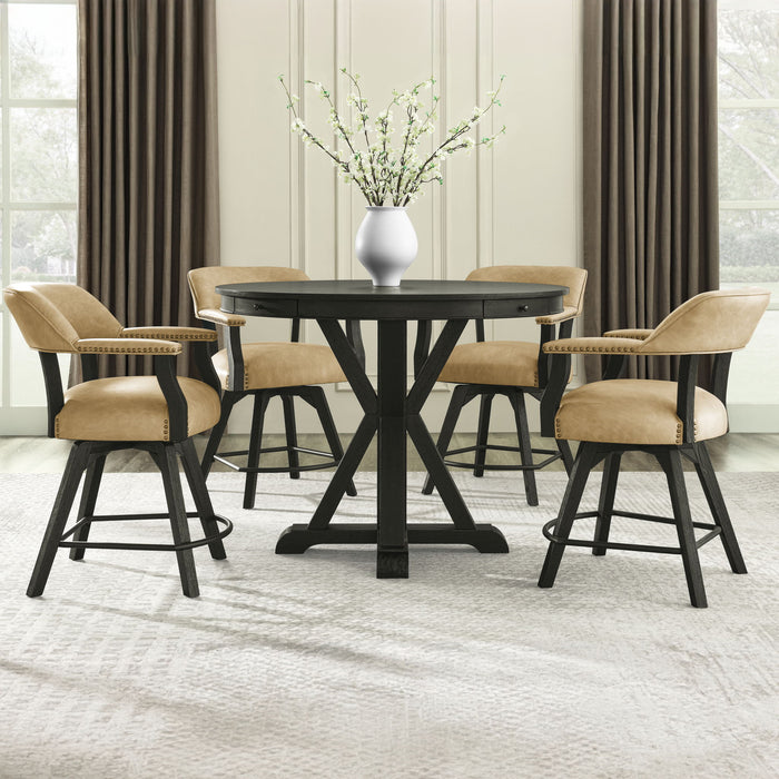 Rylie - Counter Dining Set – 5 Piece Dining Room Sets by Steve Silver Furniture at Furniture Wholesale Plus , Nashville furniture store