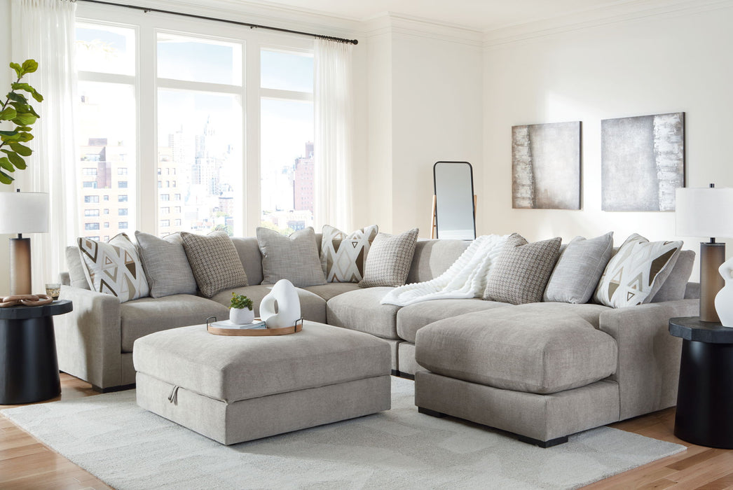 Aslan Court - Sectional With Ottoman Set – 5 Piece Living Room Sets by Benchcraft® at Furniture Wholesale Plus , Nashville furniture store