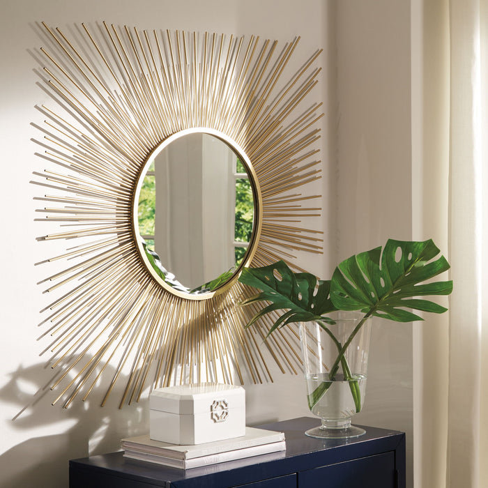 Elspeth - Accent Mirror - Gold Finish – Accent Mirrors by Signature Design by Ashley® at Furniture Wholesale Plus , Nashville furniture store