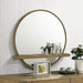 Arini - Round Vanity Wall Mirror With Shelf - Premium Vanity Mirrors from CoasterElevations - Just $259! Shop now at Furniture Wholesale Plus  We are the best furniture store in Nashville, Hendersonville, Goodlettsville, Madison, Antioch, Mount Juliet, Lebanon, Gallatin, Springfield, Murfreesboro, Franklin, Brentwood