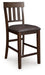 Haddigan - Upholstered Barstool (Set of 2) - Dark Brown – Stool Sets by Signature Design by Ashley® at Furniture Wholesale Plus , Nashville furniture store