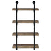 Elmcrest - 4-Shelf Wall Bookshelf - Premium Wall Shelves from CoasterEveryday - Just $199! Shop now at Furniture Wholesale Plus  We are the best furniture store in Nashville, Hendersonville, Goodlettsville, Madison, Antioch, Mount Juliet, Lebanon, Gallatin, Springfield, Murfreesboro, Franklin, Brentwood