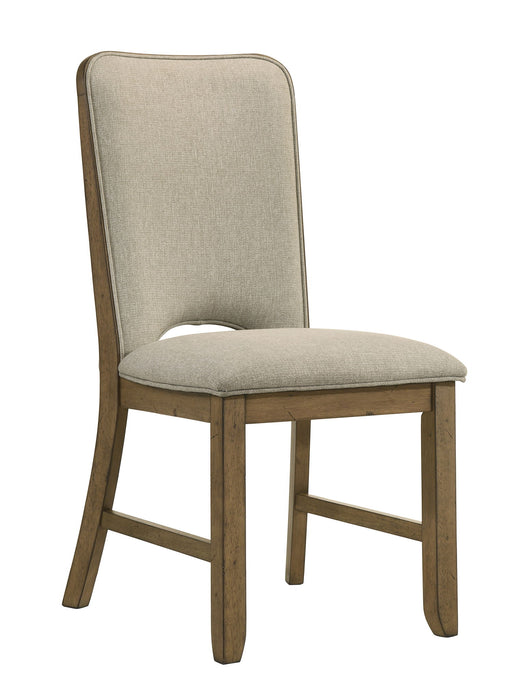 Cockrell - Side Chair (Set of 2) - Light Brown / Beige – Chair Sets by Crown Mark at Furniture Wholesale Plus , Nashville furniture store