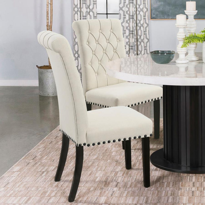 Alana - Fabric Upholstered Dining Chair – Chair Sets by CoasterEveryday at Furniture Wholesale Plus , Nashville furniture store