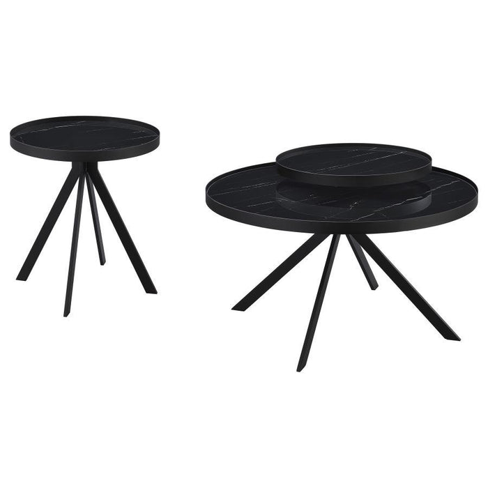Briggs - Round Coffee And End Table Set – Table Sets by Coaster Fine Furniture at Furniture Wholesale Plus , Nashville furniture store