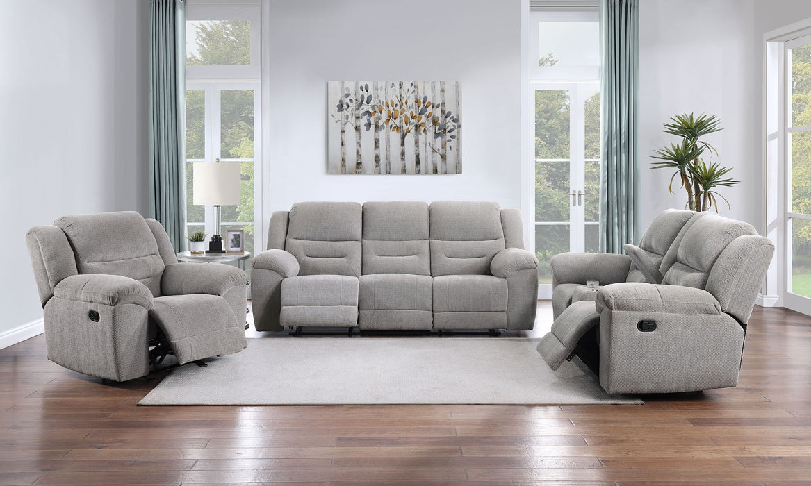Gilson - Chenille Upholstered Sofa Set – Reclining Sofas & Loveseats by Coaster Fine Furniture at Furniture Wholesale Plus , Nashville furniture store
