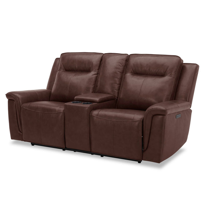 Avery - Loveseat With Console P2 - Cognac – Reclining Loveseats by Liberty Furniture at Furniture Wholesale Plus , Nashville furniture store