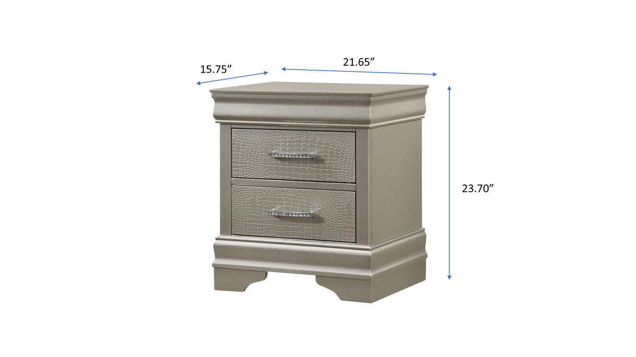 Amalia - Nightstand – Accent Nightstands by Crown Mark at Furniture Wholesale Plus , Nashville furniture store