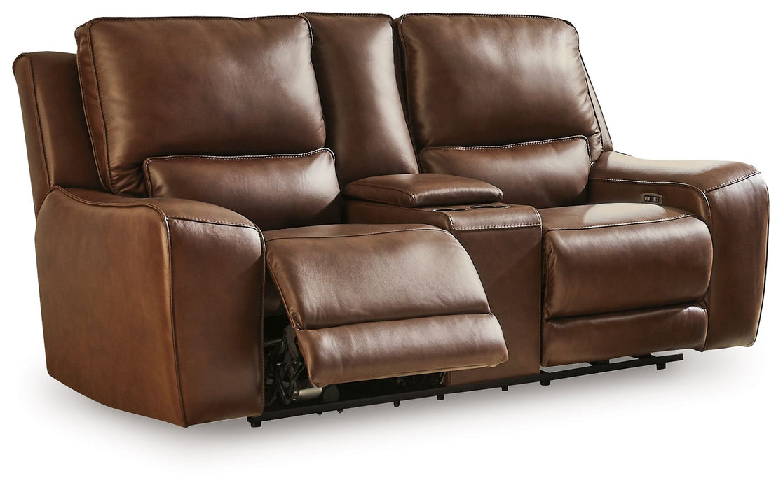 DeepWakes - Power Reclining Loveseat / Console / Adjustable Headrest – Reclining Loveseats by Signature Design by Ashley® at Furniture Wholesale Plus , Nashville furniture store