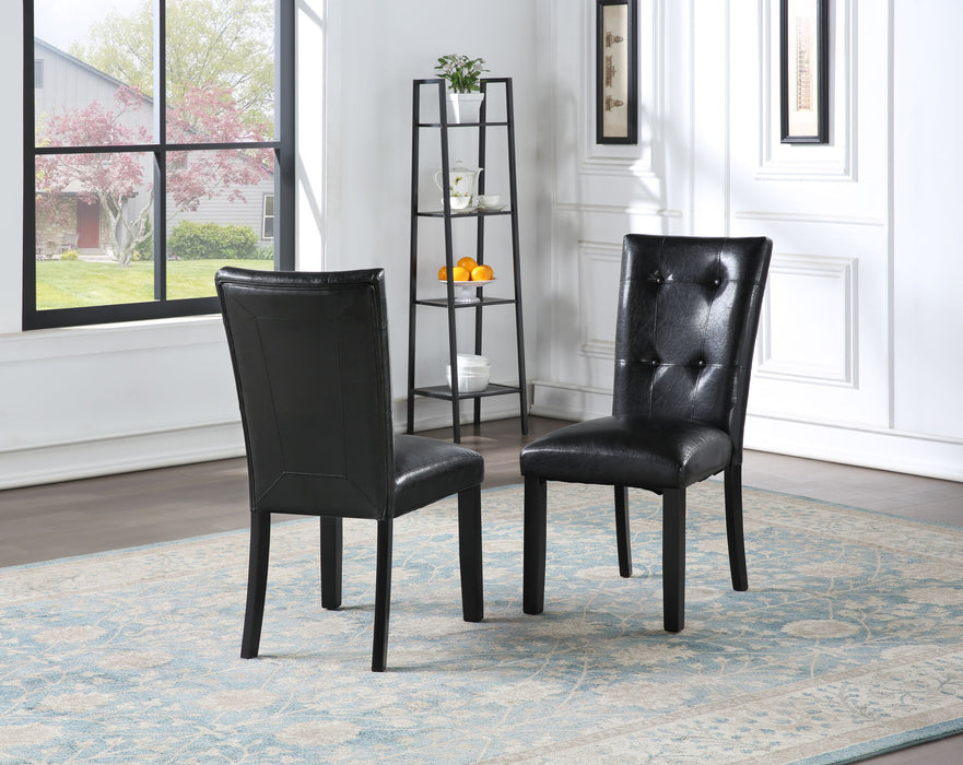 Sterling - Parsons Chair (Set of 2) - Black – Chair Sets by Steve Silver Furniture at Furniture Wholesale Plus , Nashville furniture store