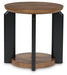 Kraeburn - Round End Table - Brown / Black – End Tables by Signature Design by Ashley® at Furniture Wholesale Plus , Nashville furniture store