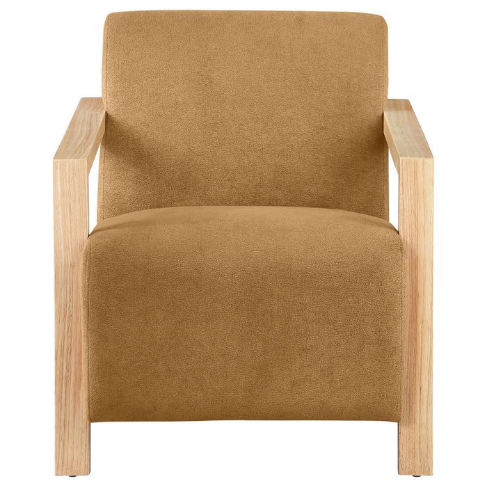 Diego - Upholstered Accent Arm Chair With Wood Arms - Premium Accent Chairs from CoasterEveryday - Just $429! Shop now at Furniture Wholesale Plus  We are the best furniture store in Nashville, Hendersonville, Goodlettsville, Madison, Antioch, Mount Juliet, Lebanon, Gallatin, Springfield, Murfreesboro, Franklin, Brentwood