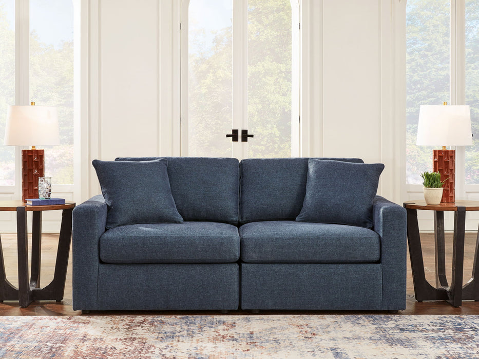 Modmax - 2-Piece Sectional Loveseat - Fabric - Ink – Stationary Sectionals by Signature Design by Ashley® at Furniture Wholesale Plus , Nashville furniture store