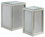 Traleena - Nesting End Tables (Set of 2) - Silver Finish – Nesting Tables by Signature Design by Ashley® at Furniture Wholesale Plus , Nashville furniture store
