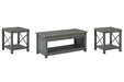 Freedan - 3 Pc. - Coffee Table, 2 End Tables - Grayish Brown – Table Sets by Signature Design by Ashley® at Furniture Wholesale Plus , Nashville furniture store