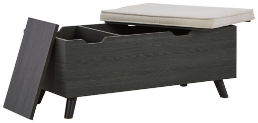 Yarlow - Storage Bench - Dark Gray – Storage Benches by Signature Design by Ashley® at Furniture Wholesale Plus , Nashville furniture store