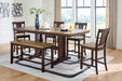 Rylandeen - Counter Height Extension Dining Table Set – 5 Piece Dining Room Sets by Signature Design by Ashley® at Furniture Wholesale Plus , Nashville furniture store