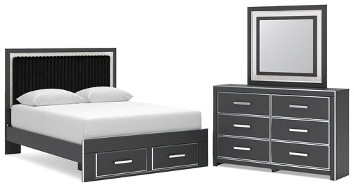Zuraleus - Upholstered Panel Platform Storage Bedroom Set – 3 Piece Bedroom Sets by Signature Design by Ashley® at Furniture Wholesale Plus , Nashville furniture store