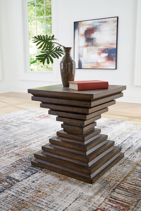 Hannodream - Square End Table - Warm Brown – End Tables by Signature Design by Ashley® at Furniture Wholesale Plus , Nashville furniture store