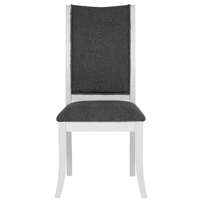 Judd - Upholstered Dining Side Chair (Set of 2) - Pearl White – Chair Sets by Coaster Fine Furniture at Furniture Wholesale Plus , Nashville furniture store