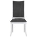 Judd - Upholstered Dining Side Chair (Set of 2) - Pearl White – Chair Sets by Coaster Fine Furniture at Furniture Wholesale Plus , Nashville furniture store