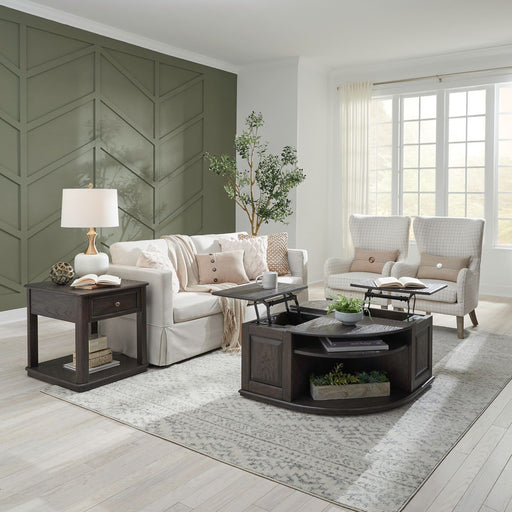 Wallace - 3 Piece Set - Aged Oak – Table Sets by Liberty Furniture at Furniture Wholesale Plus , Nashville furniture store