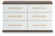 Kendanport - 3 Pc. - Dresser And 2 Nightstands - Brown / White – 3 Piece Bedroom Sets by Signature Design by Ashley® at Furniture Wholesale Plus , Nashville furniture store